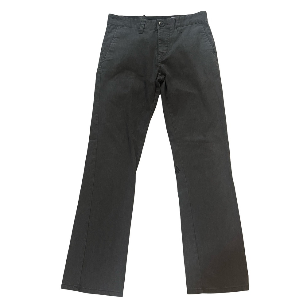 Volcom Men's Size W27 x L27 Gray Pants Chino Capsule Preppy Straight Leg Pockets